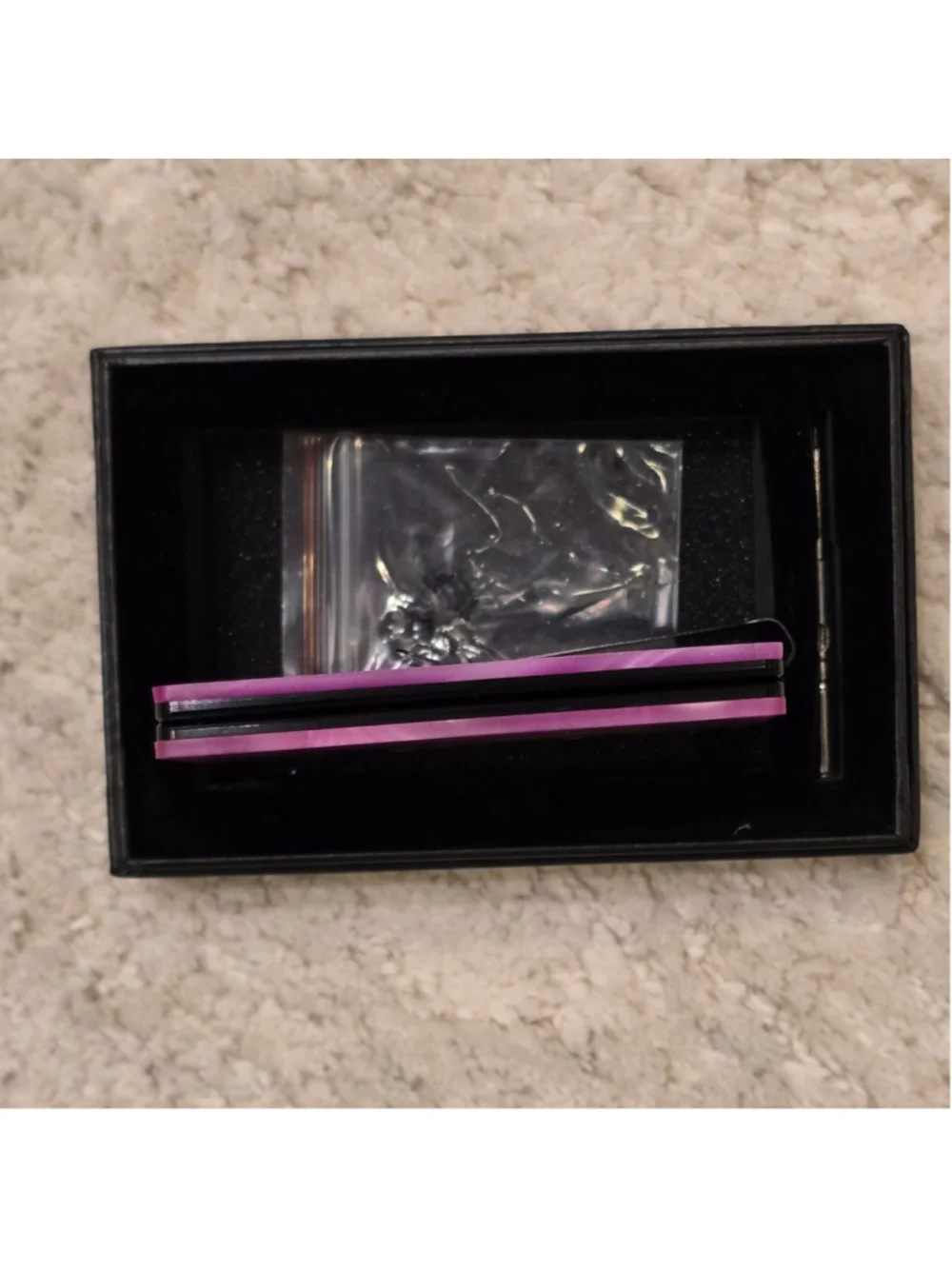 Men's Avant Wood Money Clip Wallet One Size Purple and Brown